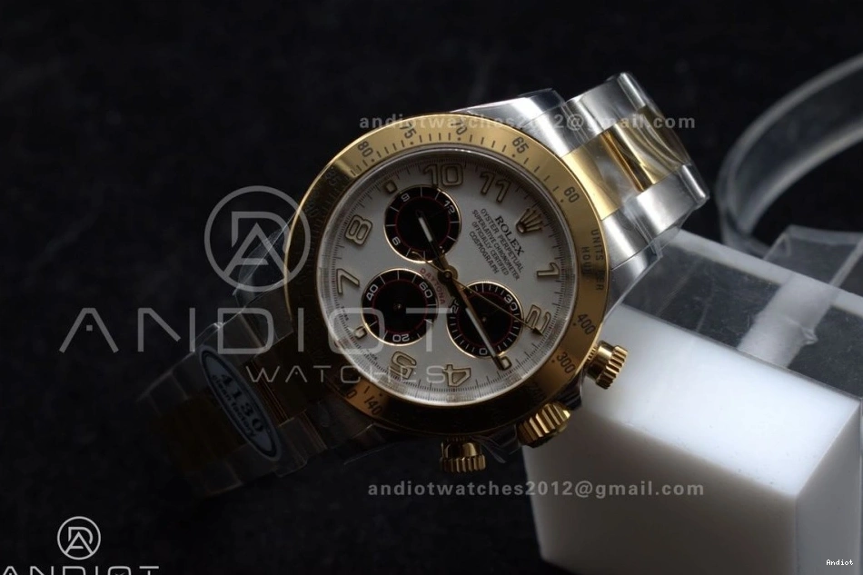 YG Edition SA4130 1:1 SS Arabic V2 Dial Daytona Best Markers Clean 116503 on White Bracelet 0228